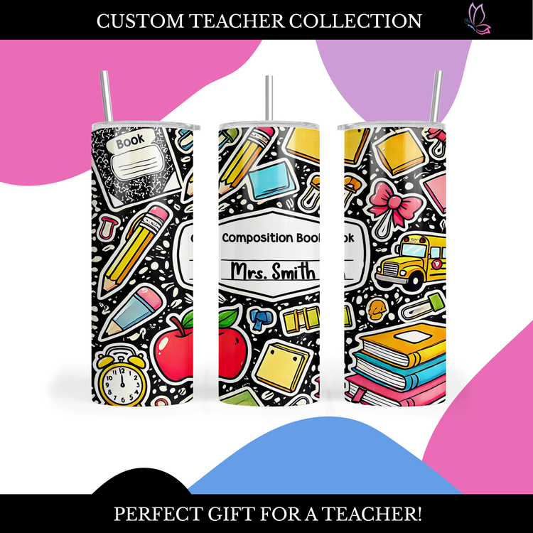 Custom 20oz Skinny Sublimation Tumbler