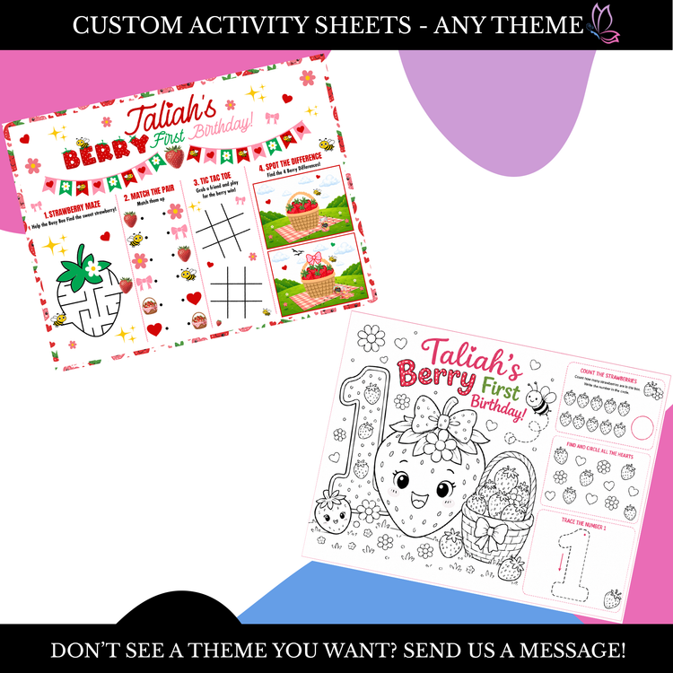 Custom Activity Sheets
