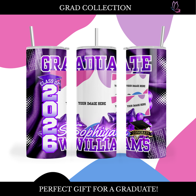 Custom 20oz Skinny Sublimation Tumbler