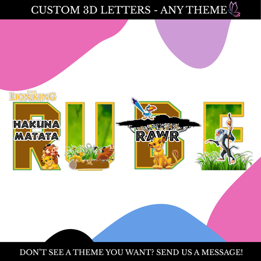 Custom 3D Letter(s)/Number(s)