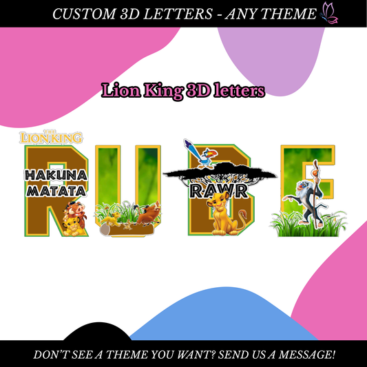 Custom 3D Letter(s)/Number(s)